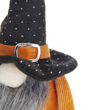 Load image into Gallery viewer, Standing Gnome With Gnome &amp; Holding Banner, For Halloween Decor

