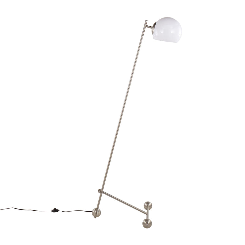 Eileen - Contemporary Floor Lamp - Brushed Nickel