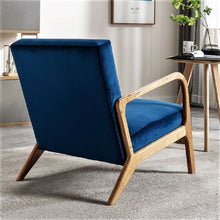Load image into Gallery viewer, Classic Mid-Century Modern Accent Chairs, Open Framed Armchair With Cushioning
