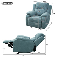 Load image into Gallery viewer, Upholstered Manual Recliner Chair With 3 Adjustable Backrest Positions
