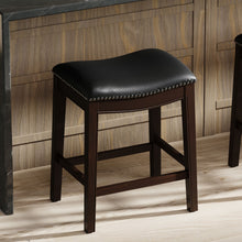 Load image into Gallery viewer, Modern Stool &amp; Nail Head Detailing
