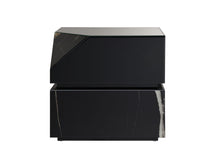 Load image into Gallery viewer, Drisana - Mirrored End Table - Black
