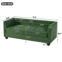 Load image into Gallery viewer, 3 Seater Sofa Upholstery With Square Arms, Living Room Couch

