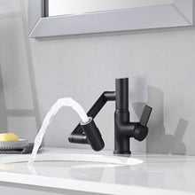 Load image into Gallery viewer, Bathroom Sink Faucet With Spray Function And Temperature Display, Anti Skid Switch, 360 Degree Rotary
