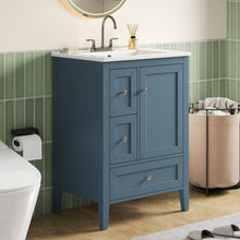 Load image into Gallery viewer, Modern Bathroom Vanity With Sink, Soft Close Drawers &amp; Door, Storage Rack
