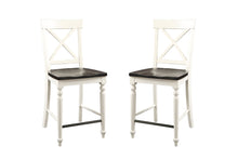 Load image into Gallery viewer, 24" Tall Bar Stools (Set of 2) - Brown / White
