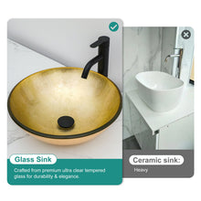 Load image into Gallery viewer, Vessel Sink With Faucet And Pop-Up Drain
