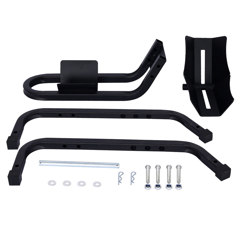 Heavy Duty Motorcycle Front Tire Chock For 17" 21" Wheels Stand 1200 Lbs Capacity - Black