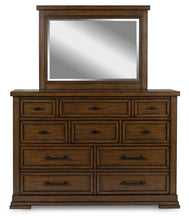 Load image into Gallery viewer, Taffenbrook - Dresser And Mirror - Medium Brown
