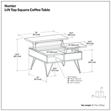 Load image into Gallery viewer, Hunter - Handcrafted Lift Top Coffee Table

