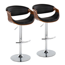 Load image into Gallery viewer, Symphony - Mid Century Modern Adjustable Barstool &amp; Swivel With Rounded T Footrest (Set of 2)
