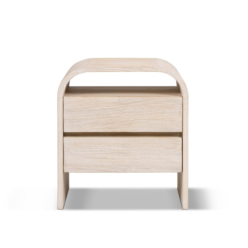 Dune - Side Table - White Washed