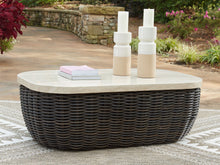 Load image into Gallery viewer, Kimora - Rectangular Cocktail Table - Beige / Dark Brown
