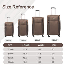 Load image into Gallery viewer, 4 Piece Set Softshell Luggage
