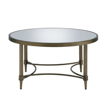 Load image into Gallery viewer, Aditya - Mirrored Antique Brass Coffee Table - Antique Brass
