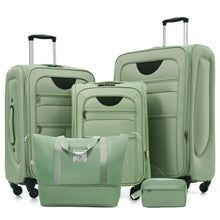 Load image into Gallery viewer, Softside Luggage Expandable Set With Duffel Bag Upright Spinner
