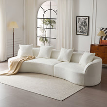 Load image into Gallery viewer, Elegant Curved Sectional Sofa With Full Foam Comfort
