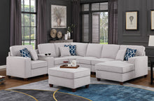 Load image into Gallery viewer, Tina - 8 Piece Upholstered Sectional With Ottoman
