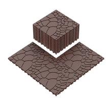 Load image into Gallery viewer, Stone Texture Patio Deck Tiles, 44 Pieces
