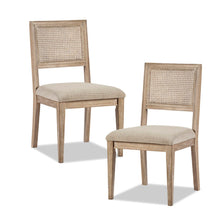Load image into Gallery viewer, Modern Armless Dining Chair With Cane Back (Set of 2)
