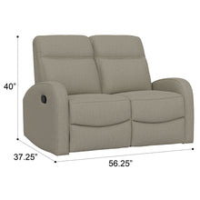 Load image into Gallery viewer, Manual Reclining Loveseat With Dual Seating Support For Living Room
