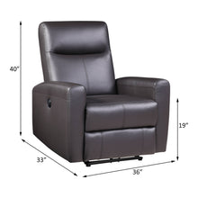 Load image into Gallery viewer, Blane - Top Grain Leather Match Power Motion Recliner - Brown
