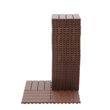Load image into Gallery viewer, Interlocking Plastic Deck Tiles, Waterproof Outdoor / Indoor Patio Flooring
