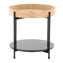Load image into Gallery viewer, Daniella - Contemporary End Table - Black / Natural
