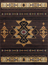 Load image into Gallery viewer, Tribes - 5'3" X 7'3" Southwest Area Rug - Brown

