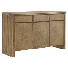 Load image into Gallery viewer, Dreydon - 3 Door Sideboard Server - Light Brown
