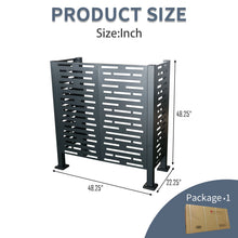 Load image into Gallery viewer, Air Conditioner Fence For Outdoor Units, Metal Privacy Fence Cover, Perfect To Conceal Air Conditioning Units, 3 Fence Panel

