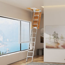 Load image into Gallery viewer, Household Aluminum Attic Ladder
