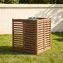 Load image into Gallery viewer, 3 Panel Outdoor Wooden Air Conditioner Fence
