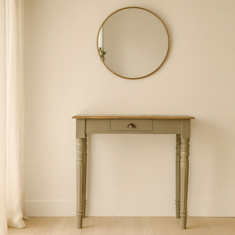 Hand Painted Writing Desk - Brown