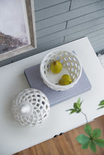 Load image into Gallery viewer, Ballas - Bird Lidded Jar - White
