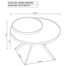 Load image into Gallery viewer, Shayne - Round Top Coffee Table With 2 Tier Design
