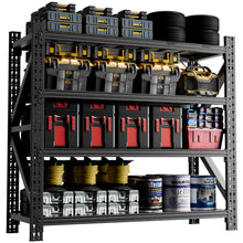 Load image into Gallery viewer, Heavy Duty 4 Shelf Garage Shelving Unit
