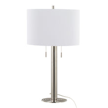 Load image into Gallery viewer, Master - 29" Contemporary Table Lamp (Set of 2) - Polished Nickel / White
