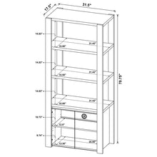 Load image into Gallery viewer, Susac - 3 Shelf Media Tower With Tall Pier Cabinet - Light Oak
