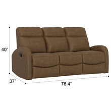 Load image into Gallery viewer, Manual Reclining Sofa With Dual Independent Recliners

