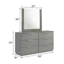 Load image into Gallery viewer, Elara - Dresser With Spacious Drawers - Gray
