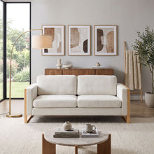 Load image into Gallery viewer, Modern Sofa With Solid Wood Legs, 3 Seater
