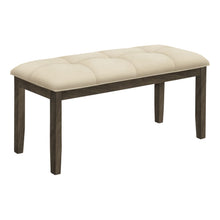 Load image into Gallery viewer, Bench, Rectangular, Hallway, Upholstered, Transitional - Cream

