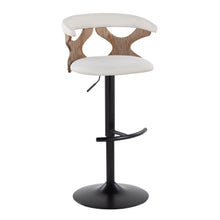 Load image into Gallery viewer, Gardenia - Contemporary Adjustable Barstool &amp; Swivel With Rounded T Footrest (Set of 2)
