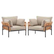 Load image into Gallery viewer, Rope Lounge Chair With Cushions For Modern Spaces
