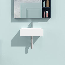 Load image into Gallery viewer, Modern Ceramic Rectangular Wall Mounted Bathroom Sink With Faucet Hole &amp; Overflow

