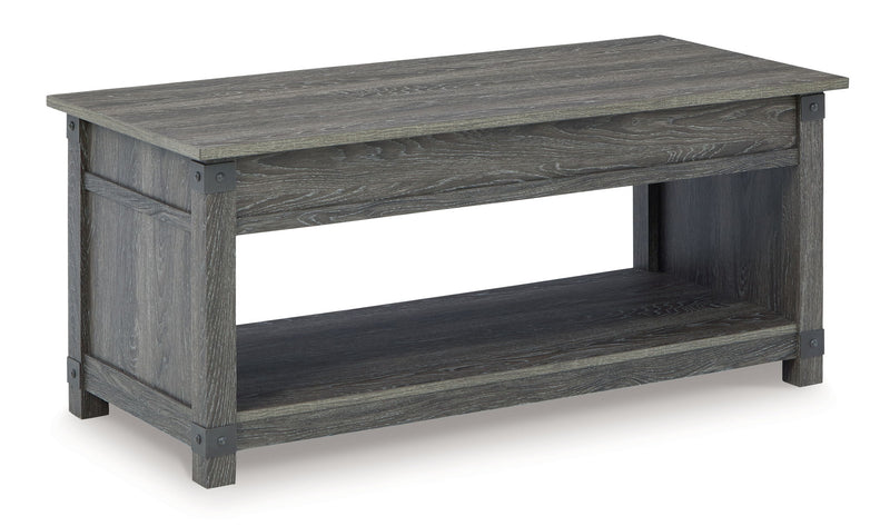 Freedan - 3 Pc. - Coffee Table, 2 End Tables - Grayish Brown