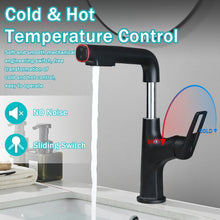 Load image into Gallery viewer, Pull Down Vessel Faucet With Lift Spout &amp; Dual Spray Modes
