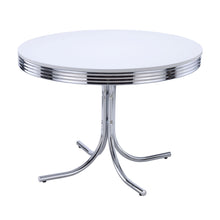 Load image into Gallery viewer, Marla - 5 Piece Dining Set With Round Table And Upholstered Chairs - White
