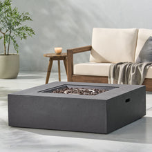 Load image into Gallery viewer, Modern 50, 000 Btu Square Fire Table With Propane Tank
